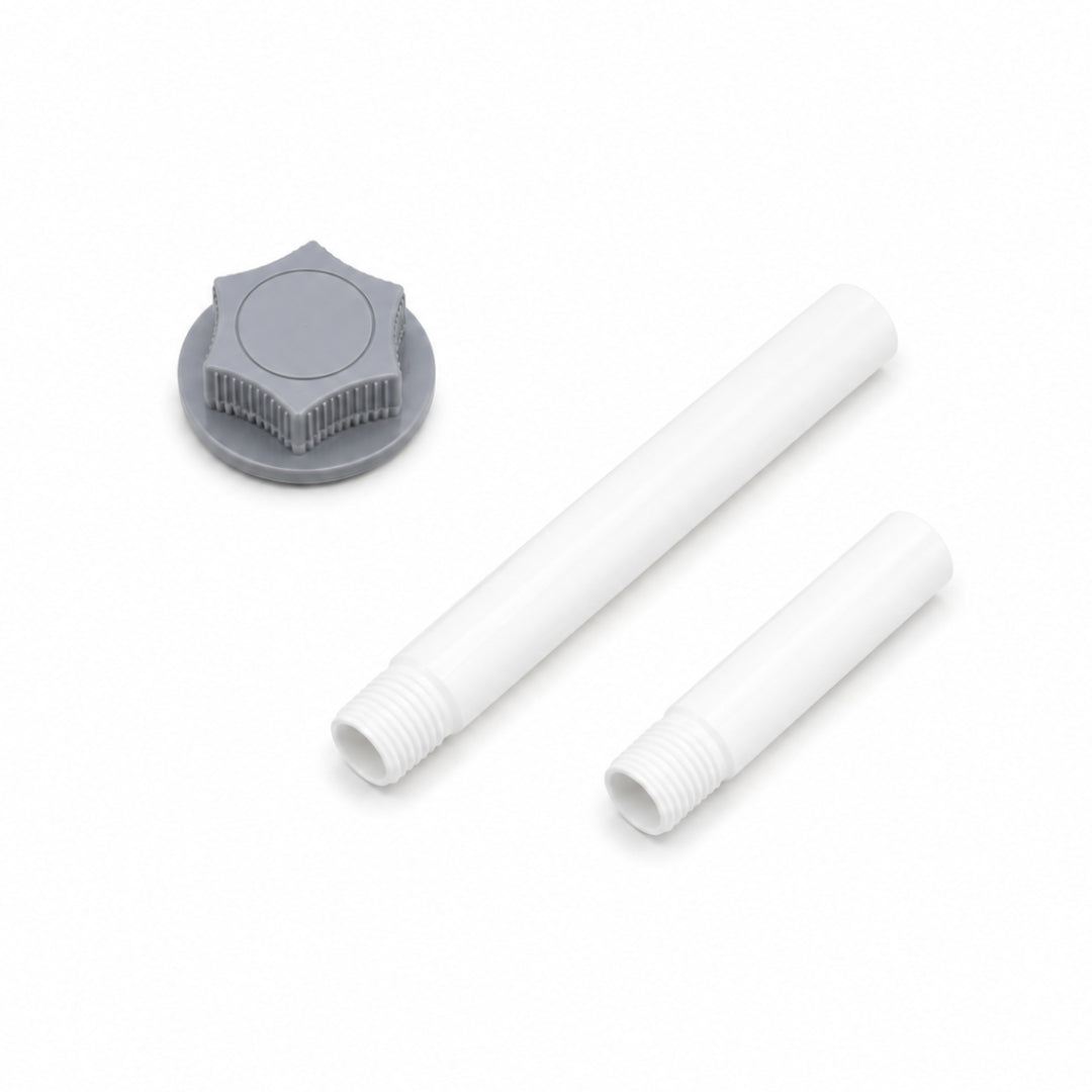 Devola Replacement Poles with Locking Nut for DVPF8DCW Pedestal Fan, White