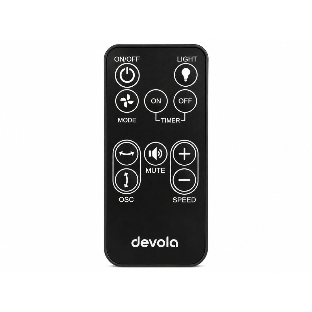 Devola Replacement Remote for DVPF8DCB Pedestal Fan, Black