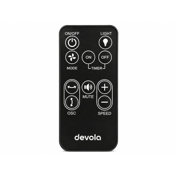 Devola Replacement Remote for DVPF8DCB Pedestal Fan, Black
