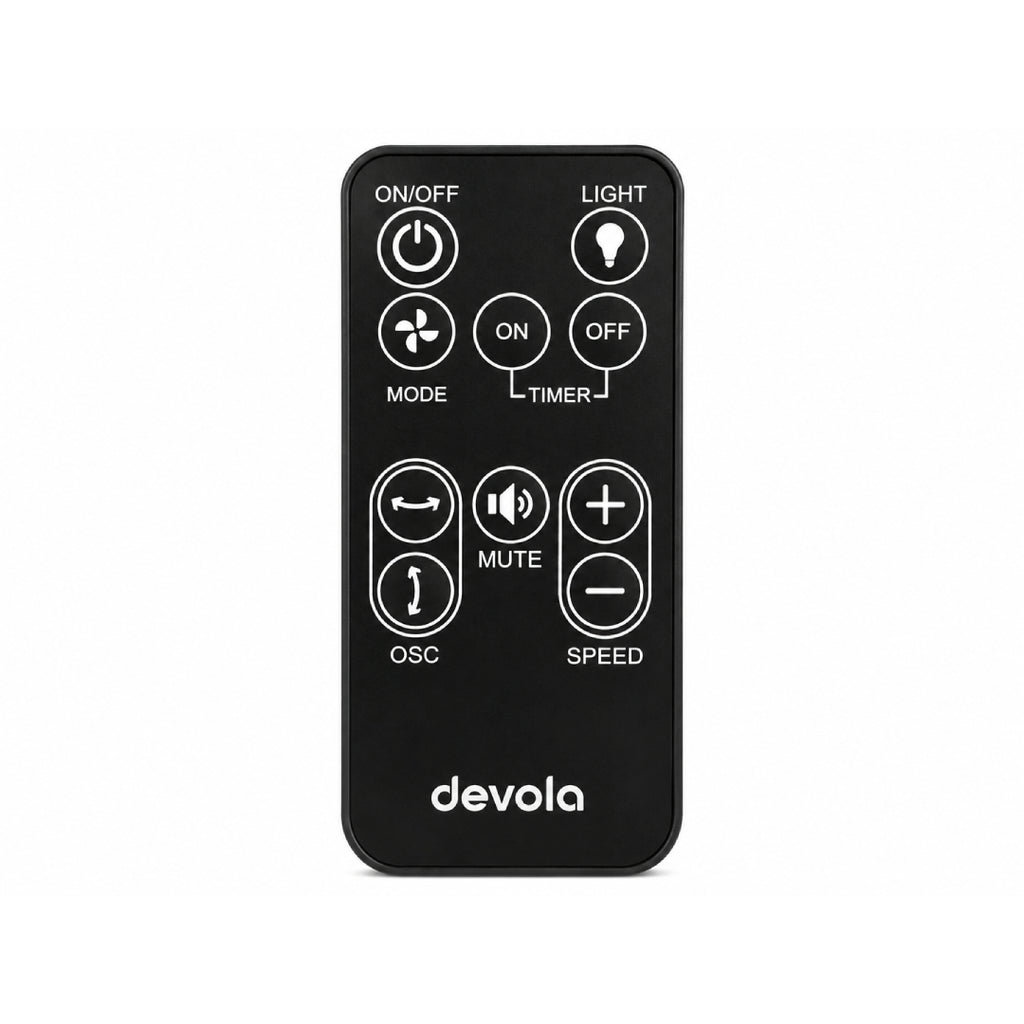 Devola Replacement Remote for DVPF8DCB Pedestal Fan, Black