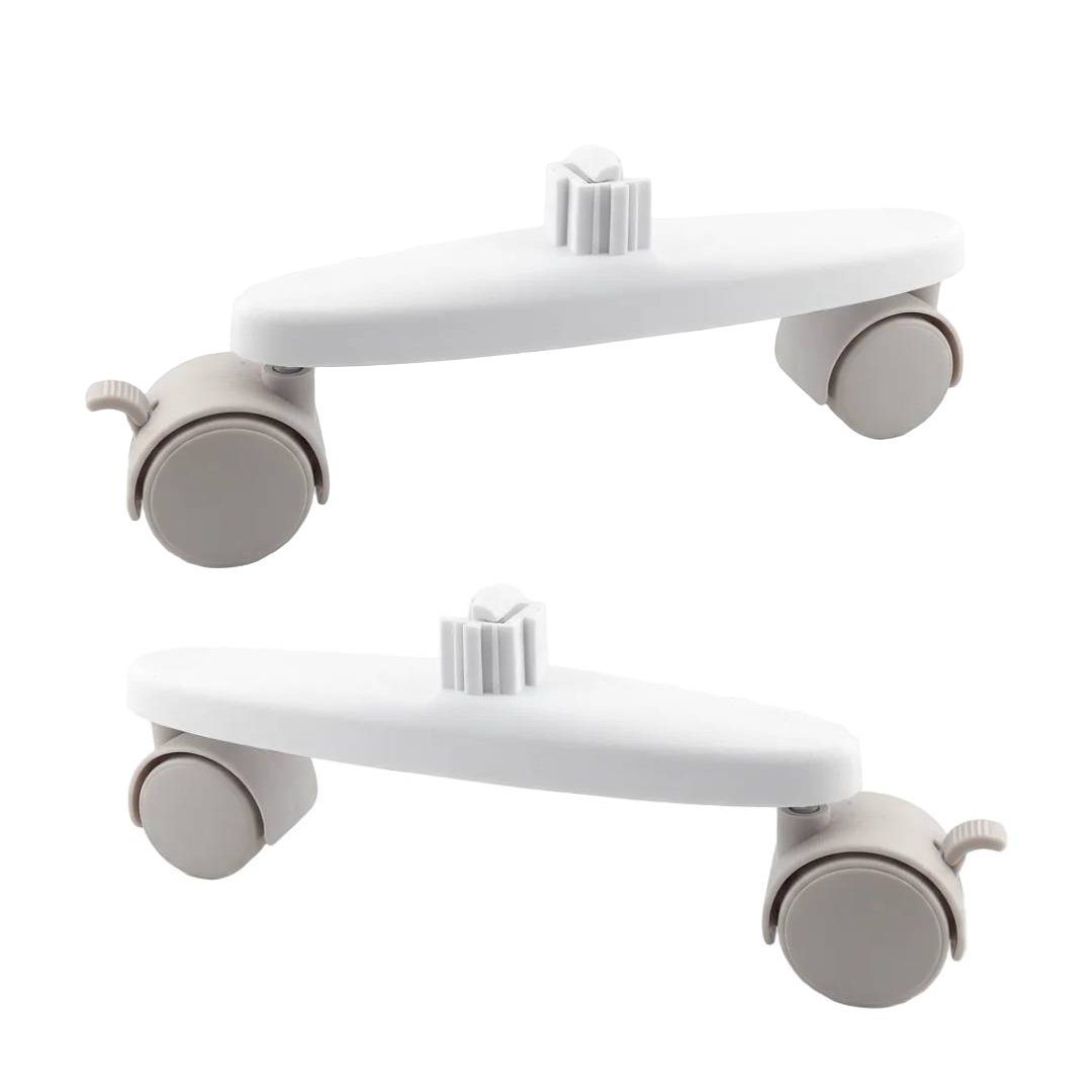 Devola Replacement Feet with Castors for DVS & DVM Range, White