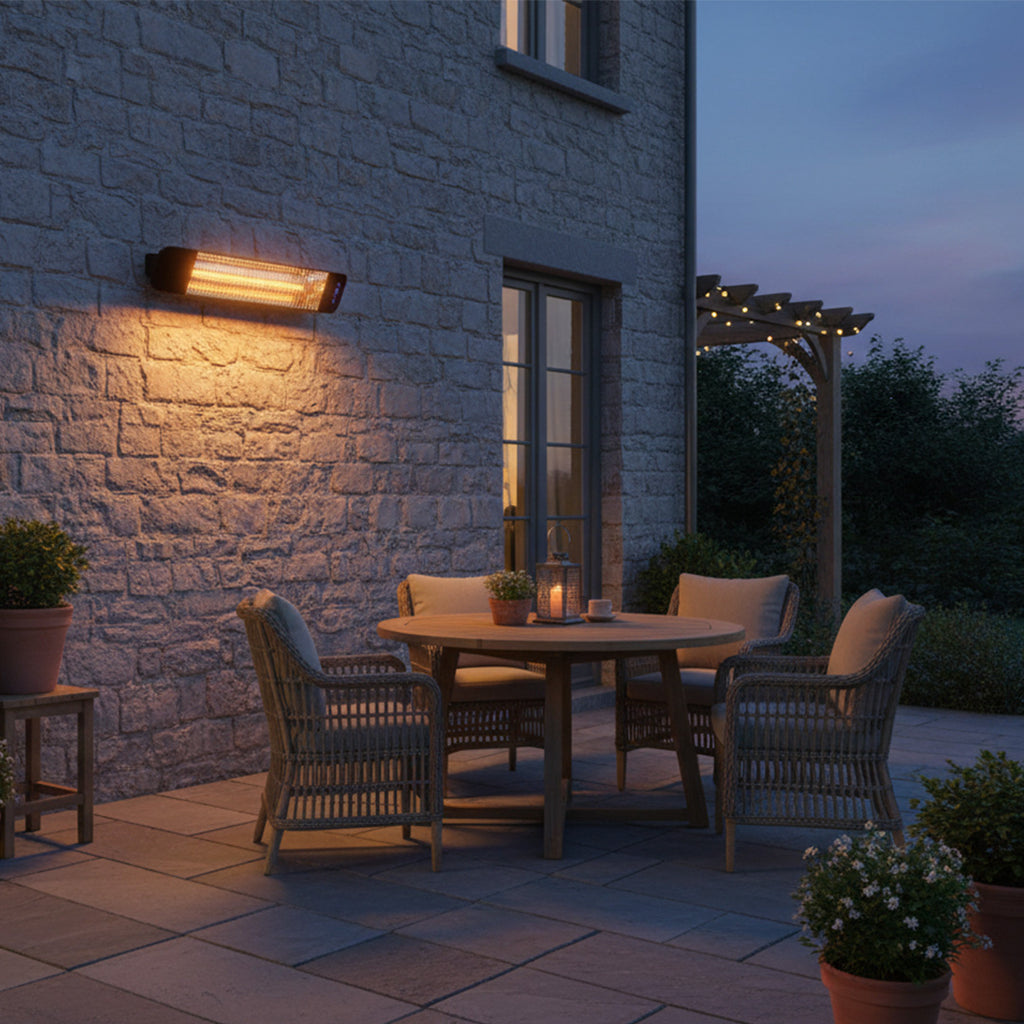 Devola 1.2kW Patio Wi-fi Heater - Black (EU) - DVPH12BEP