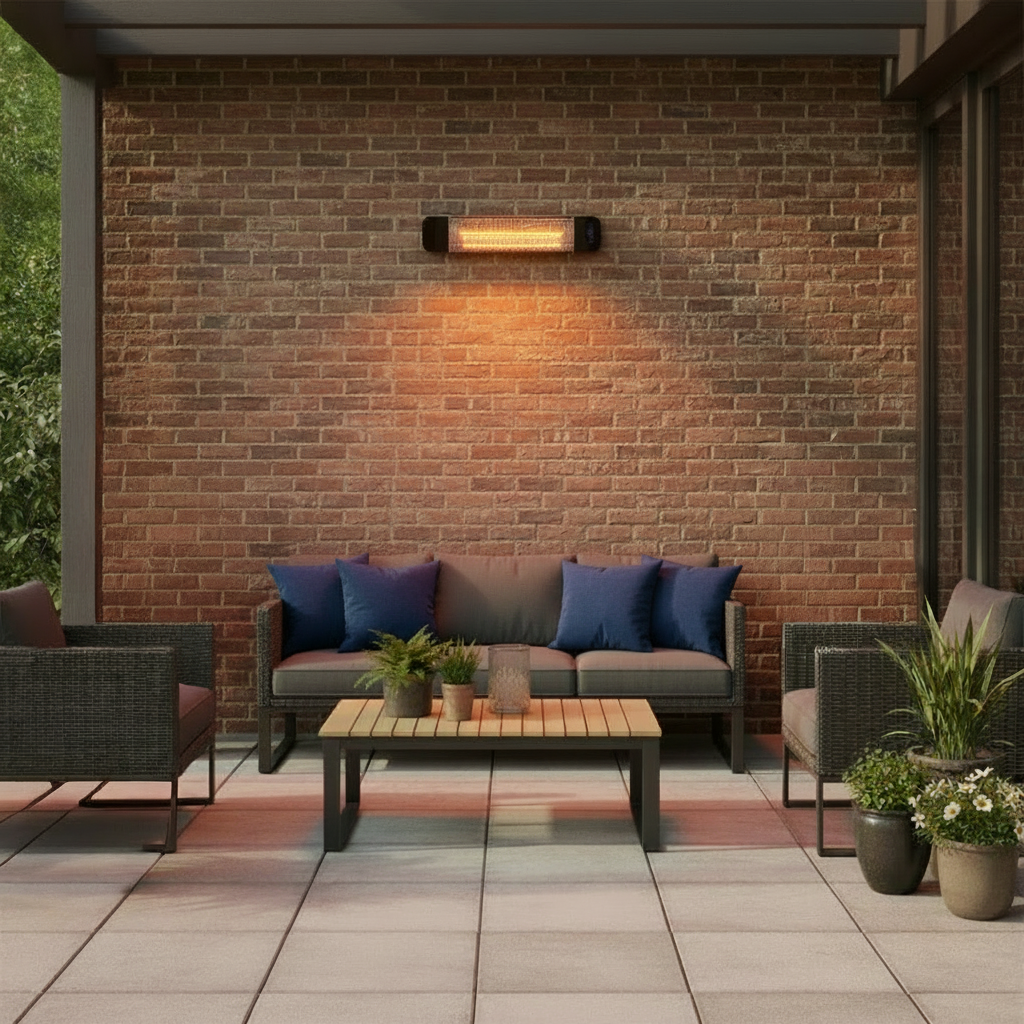 Devola 2000W Wi-Fi Patio Radiant Heater - Black - DVPH2000B