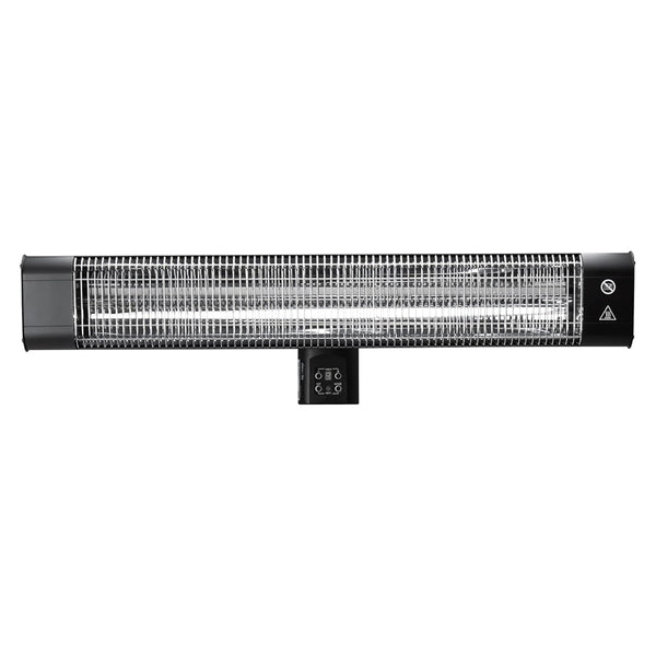 Devola Platinum 2.4kW Wall Mounted Patio Heater with Remote Control IP65 - Black - DVPH24PWMB