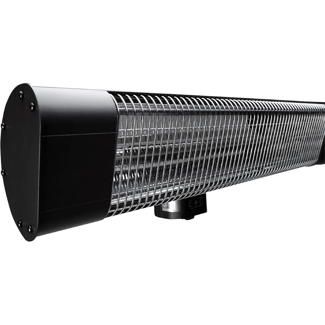 Devola Platinum 2.4kW Wall Mounted Patio Heater with Remote Control IP65 - Black - DVPH24PWMB