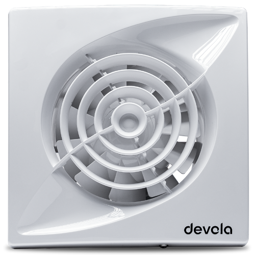 Devola 100mm Quiet Mixed Flow Bathroom Extractor Fan - DVQF100