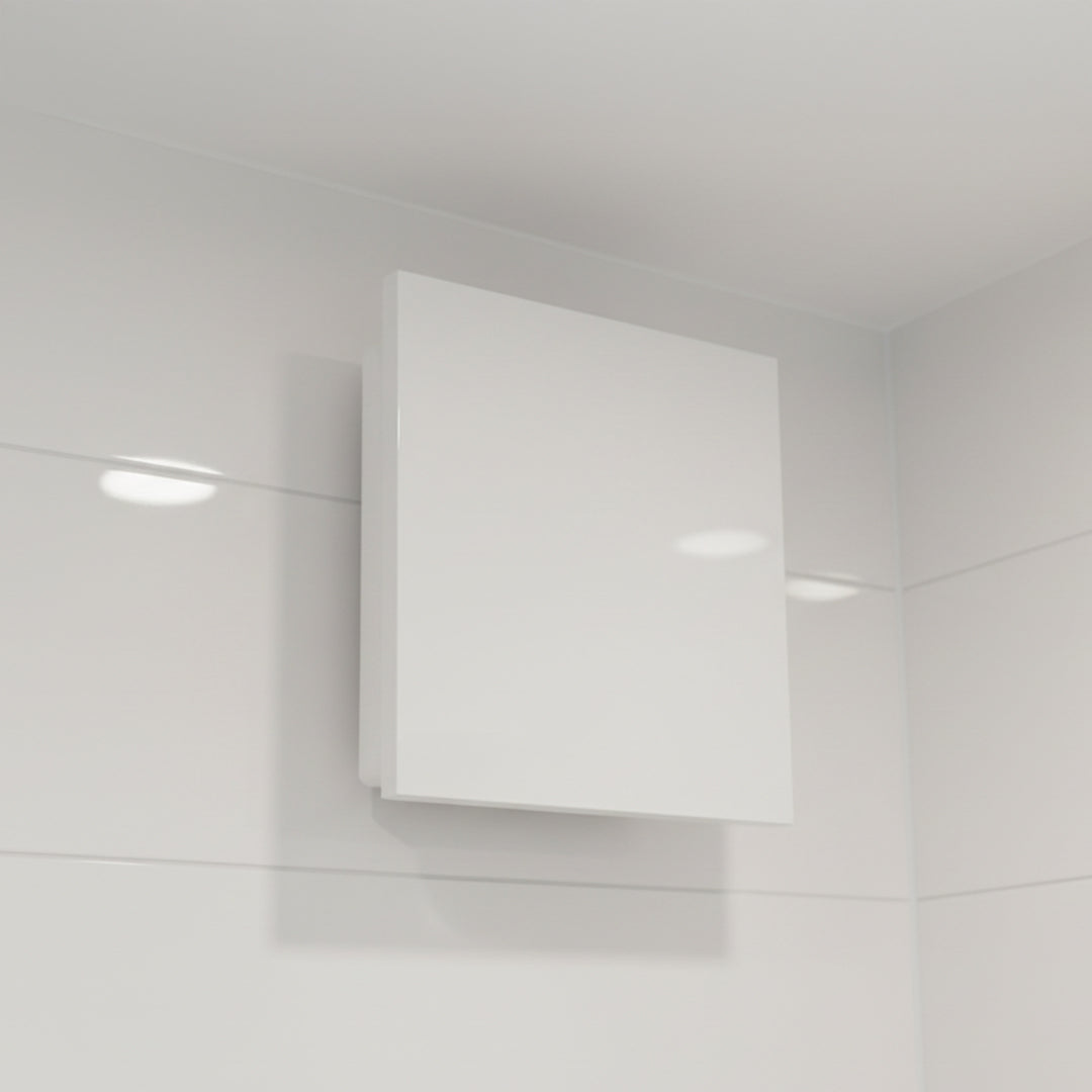 Devola 100mm Quiet Mixed Flow Tile Bathroom Extractor Fan with Timer - DVQTF100T