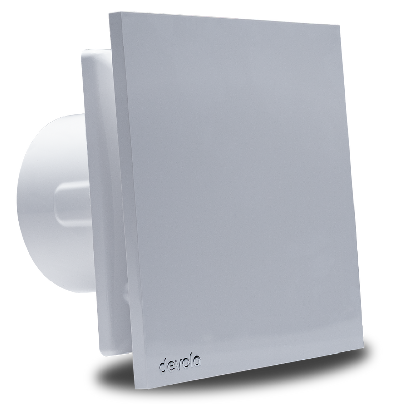 Devola 100mm Quiet Mixed Flow Tile Bathroom Extractor Fan with Timer - DVQTF100T, Image 1 of 10