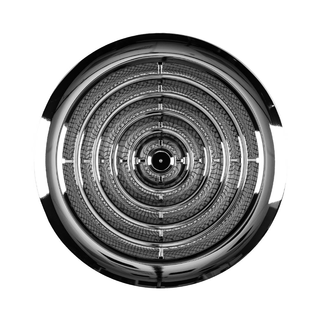 100mm Circular Diffuser Grille Chrome DVRG100C