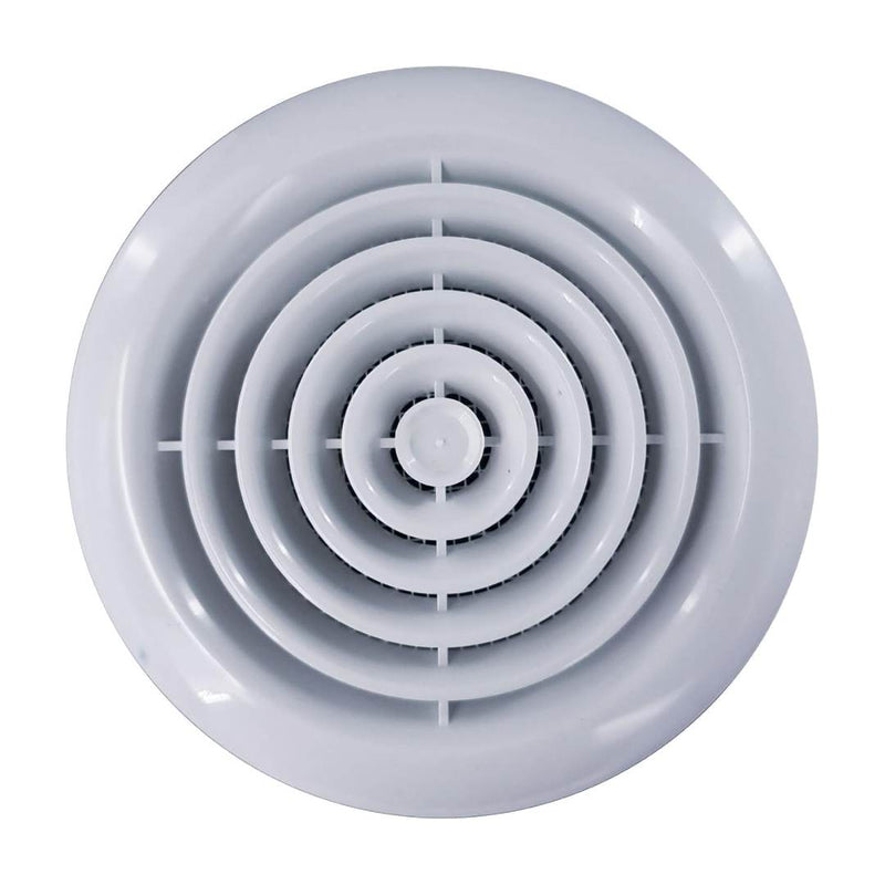 Devola 100mm Circular Diffuser Grille, White - DVRG100W, Image 1 of 7