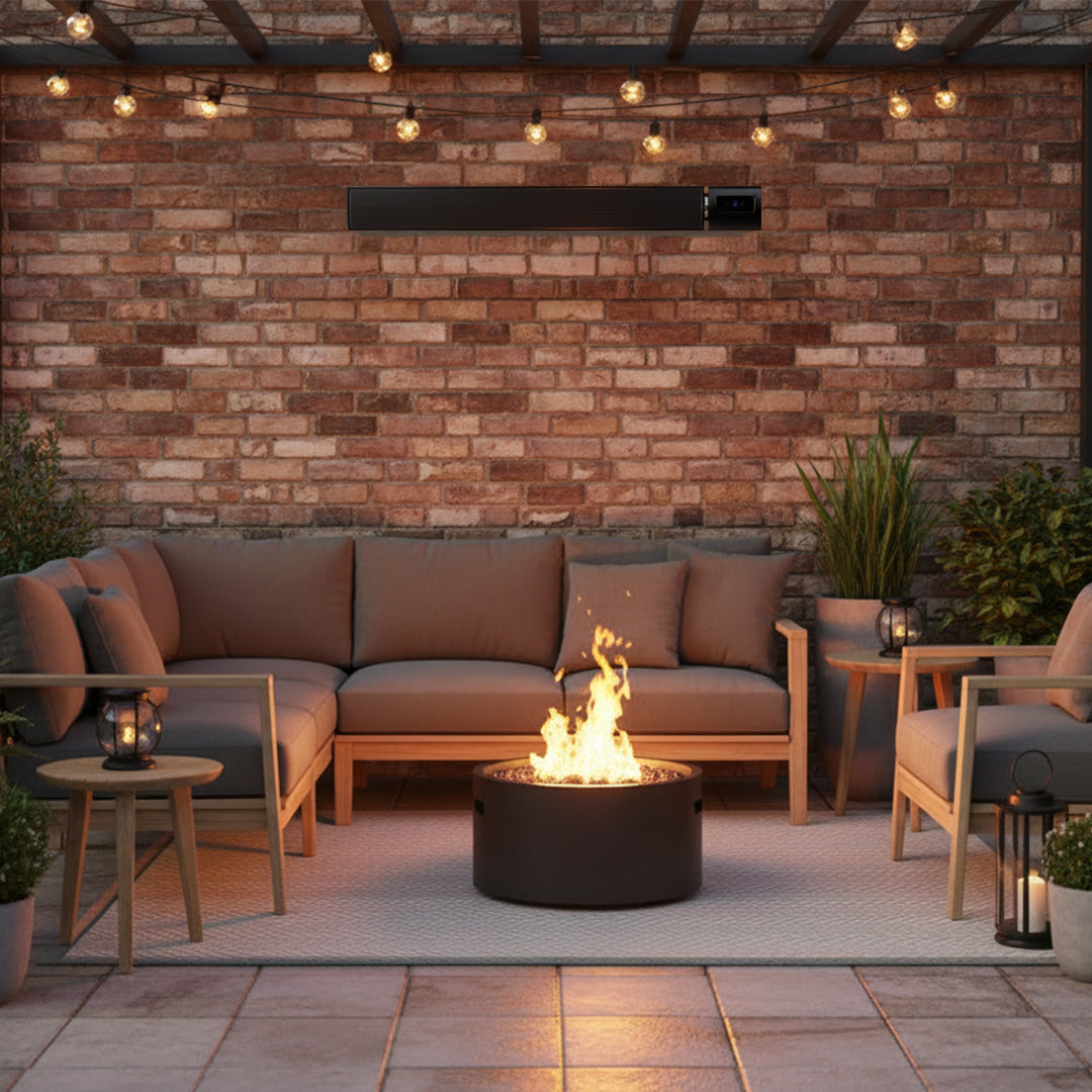 Devola 1.2KW Indoor and Outdoor Wi-Fi Radiant Heater - Black (UK) - DVRH1200B