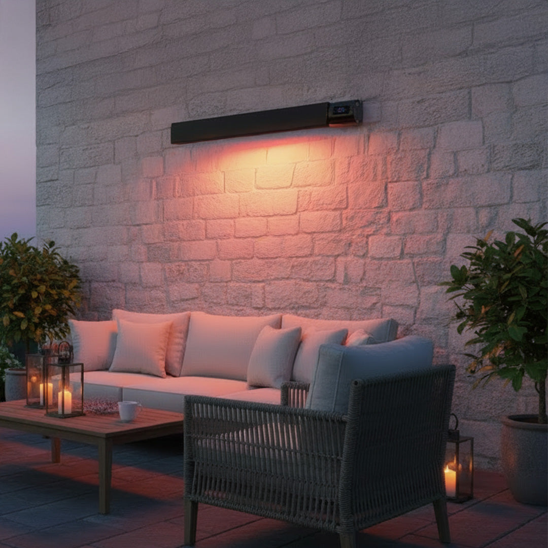 Devola 1.8W Indoor and Outdoor Wi-Fi Radiant Heater - Black (UK) - DVRH1800B