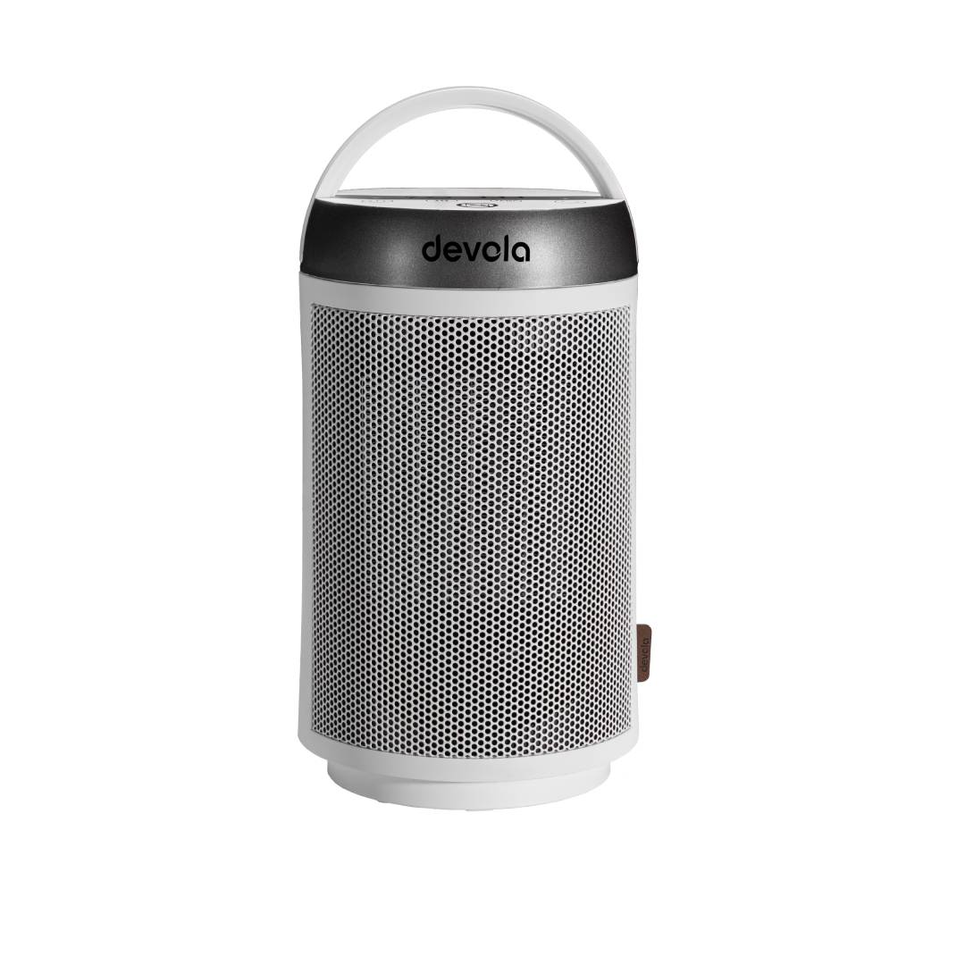 1500W Portable Ceramic Fan Heater & Silver DVSFH15WS