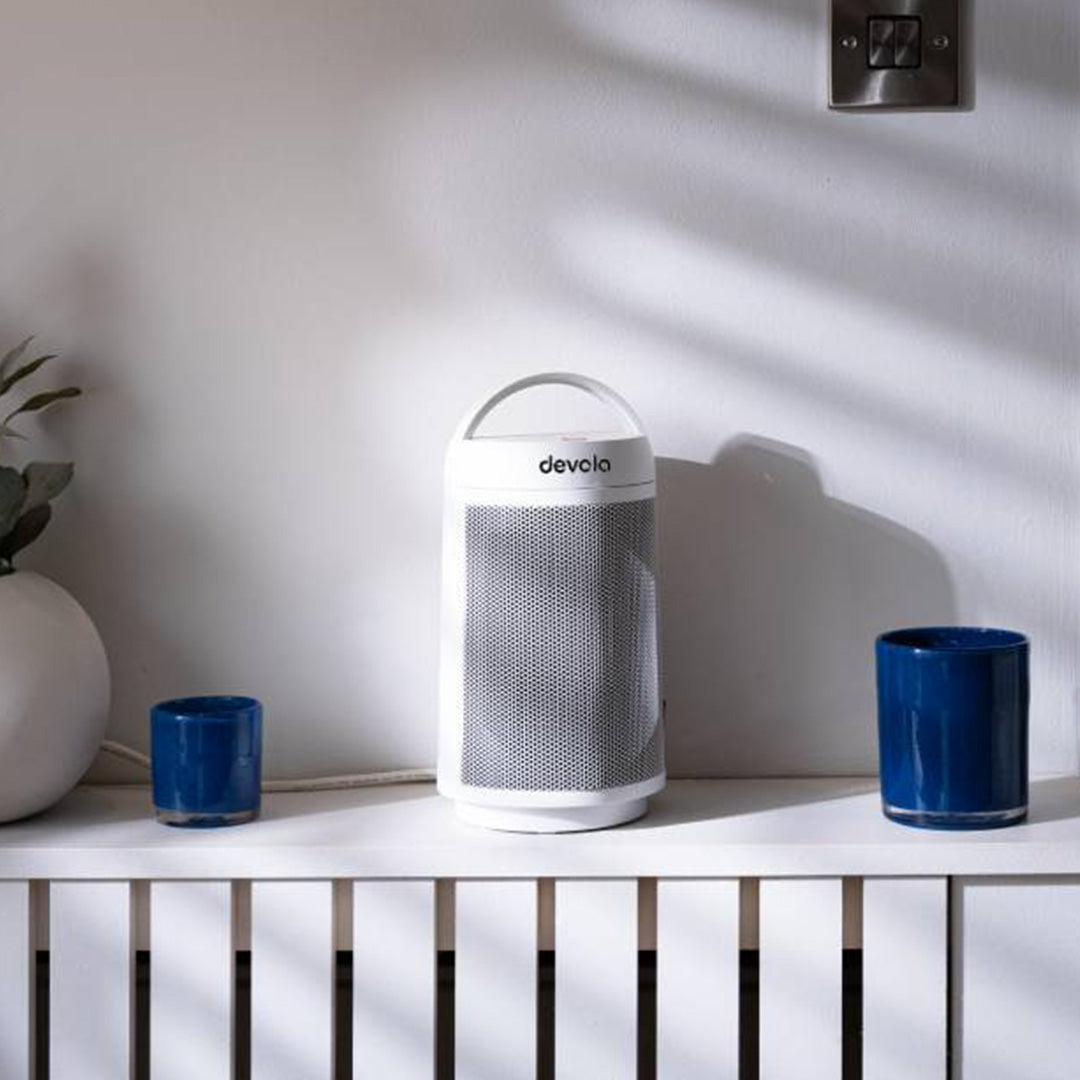 Devola 1500W Portable Ceramic Fan Heater, White -  DVSFH15WW