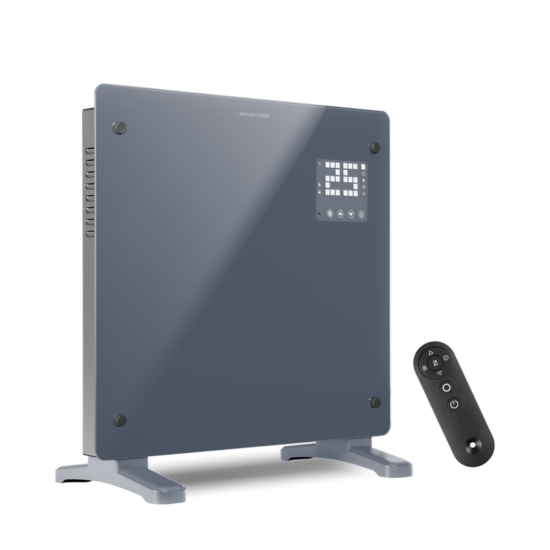 Devola 1000W Glass Panel Heater with Wifi app - Grey - DVPW1000G, Image 2 of 4