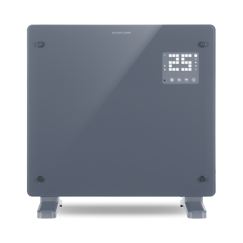 Devola 1000W Glass Panel Heater with Wifi app - Grey - DVPW1000G, Image 1 of 10