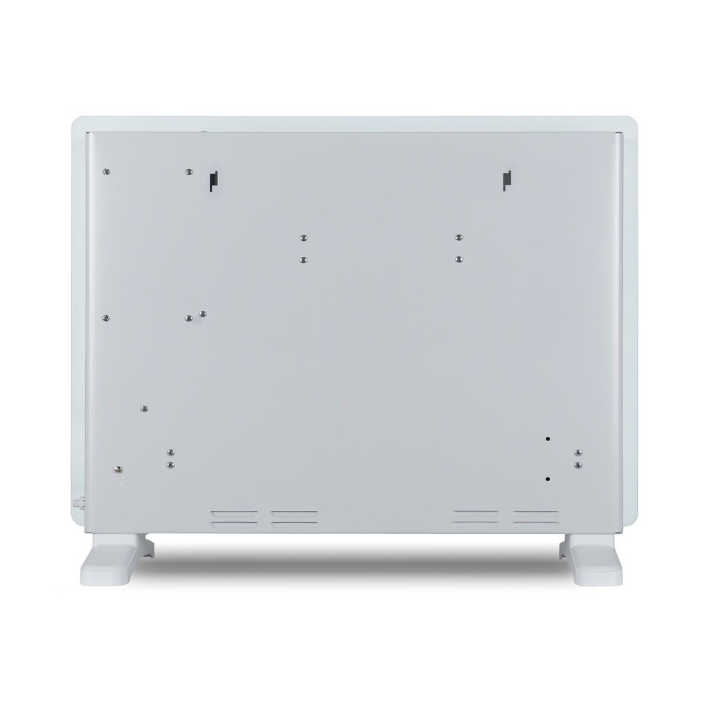 Devola Designer 1.5kW Smart Glass Panel Heater with Timer White - DVPW1500WH