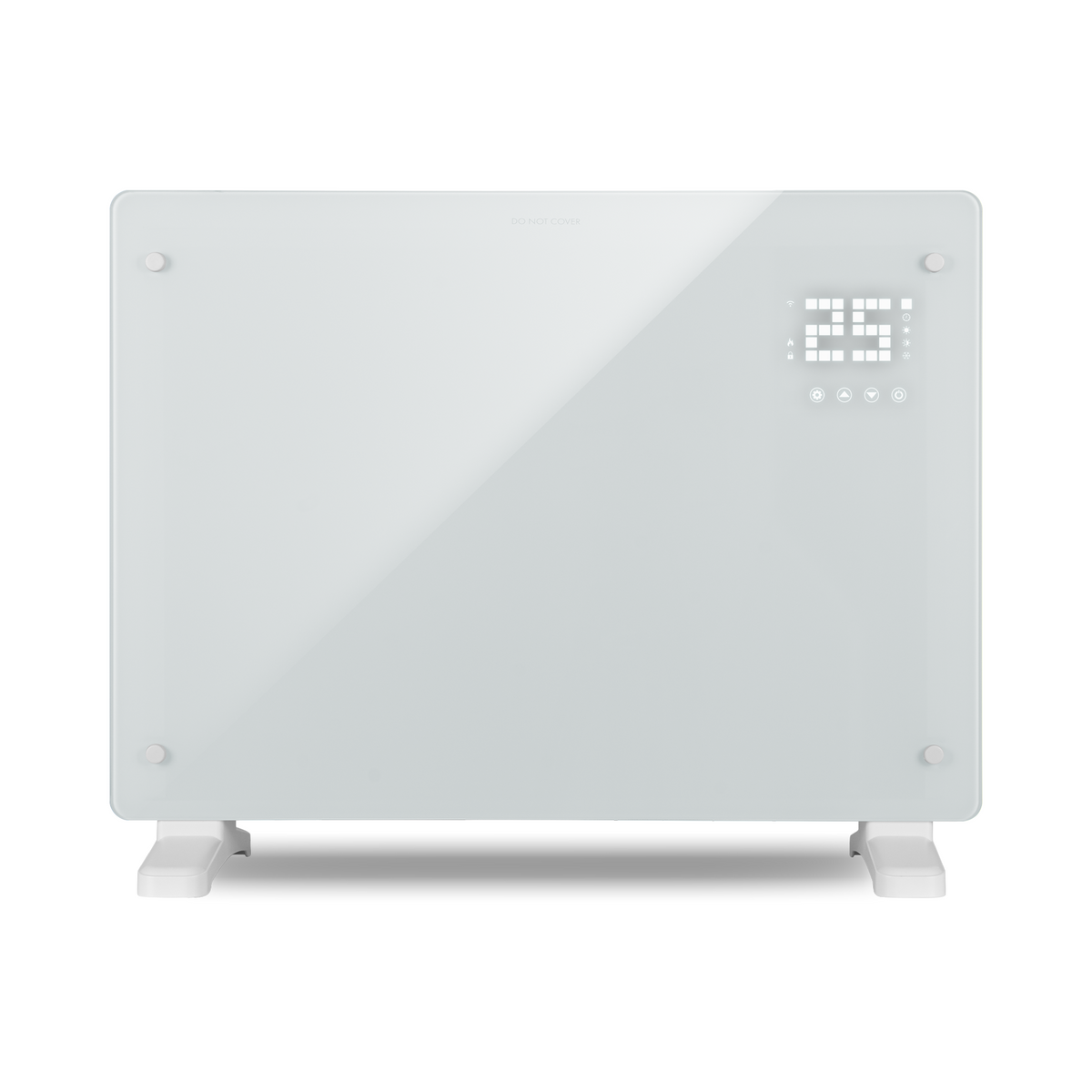 Designer 1.5kW Smart Glass Panel Heater Timer DVPW1500WH