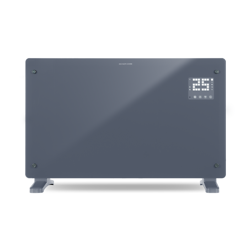 Devola 2000W Glass Panel Heater with Wifi app - Grey - DVPW2000G, Image 1 of 4
