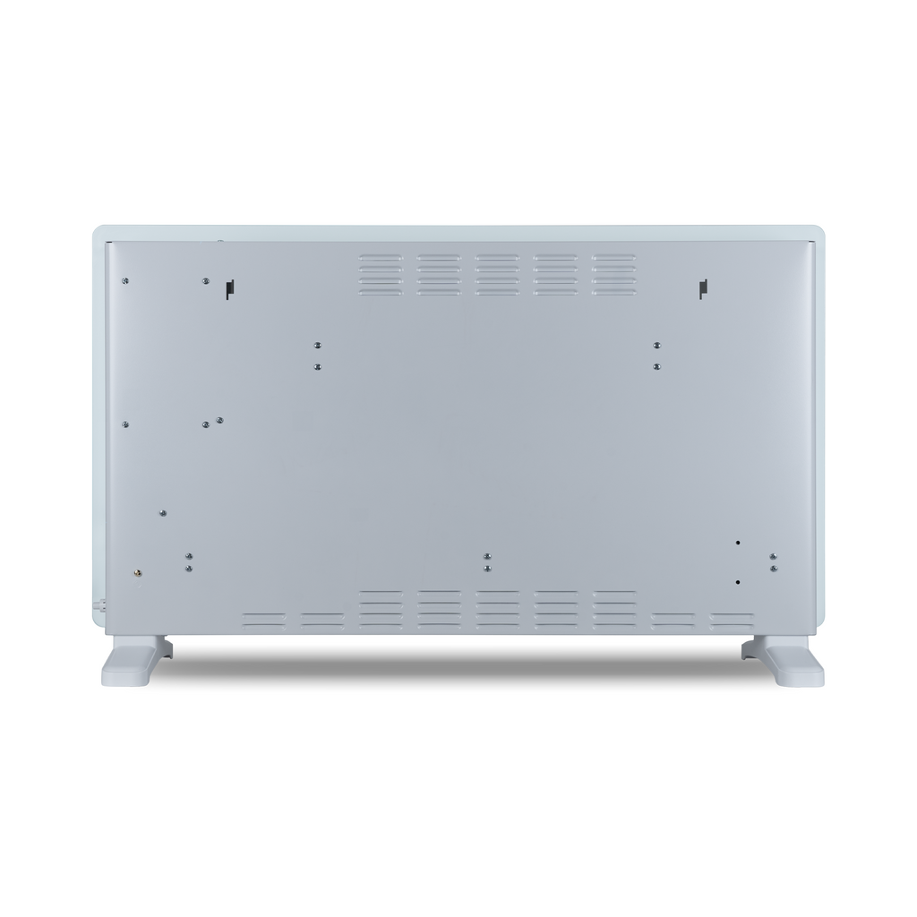 Devola Designer 2.5kW Smart Glass Panel Heater with Timer White -  DVPW2500WH