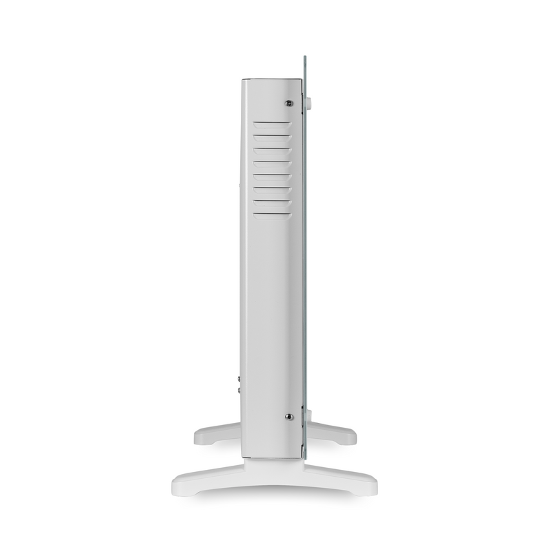 Devola Designer 2kW Smart Glass Panel Heater with Timer White - DVPW2000WH
