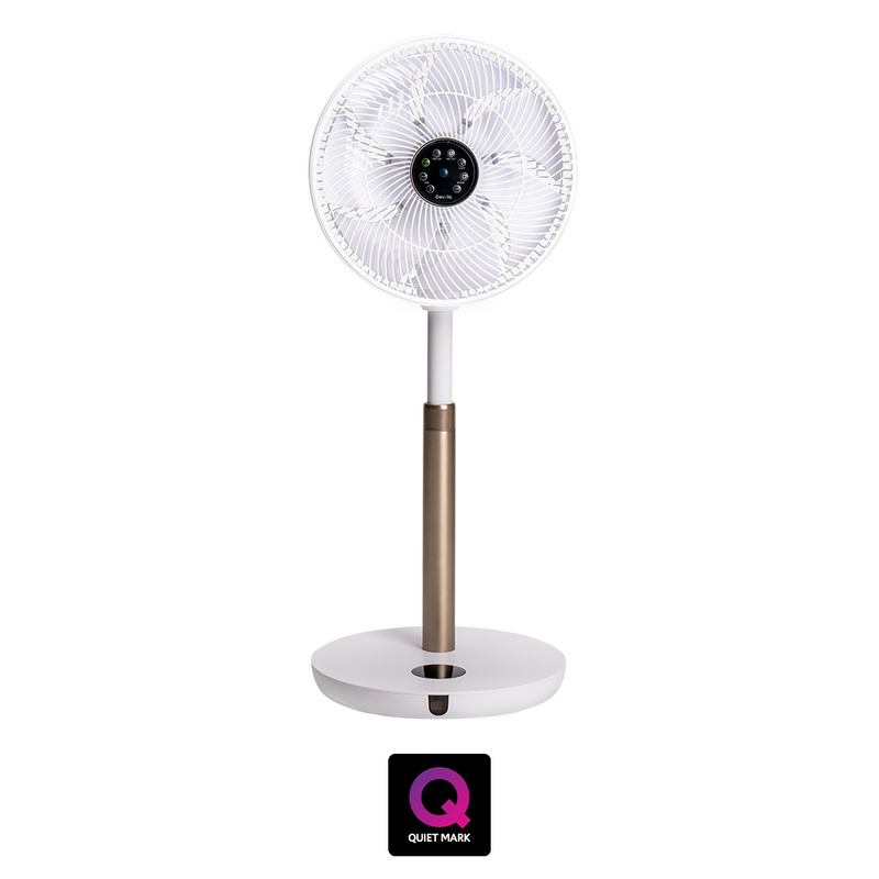 Devola Ultra Quiet 28W 12 Speed 12-inch DC Pedestal Fan - White - DV12PDQM, Image 1 of 8