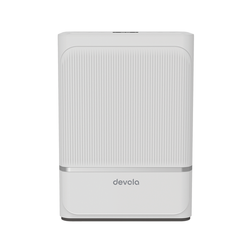 Devola 8L Compact Compressor Dehumidifier with Dust Proof Filter, White - DV8L