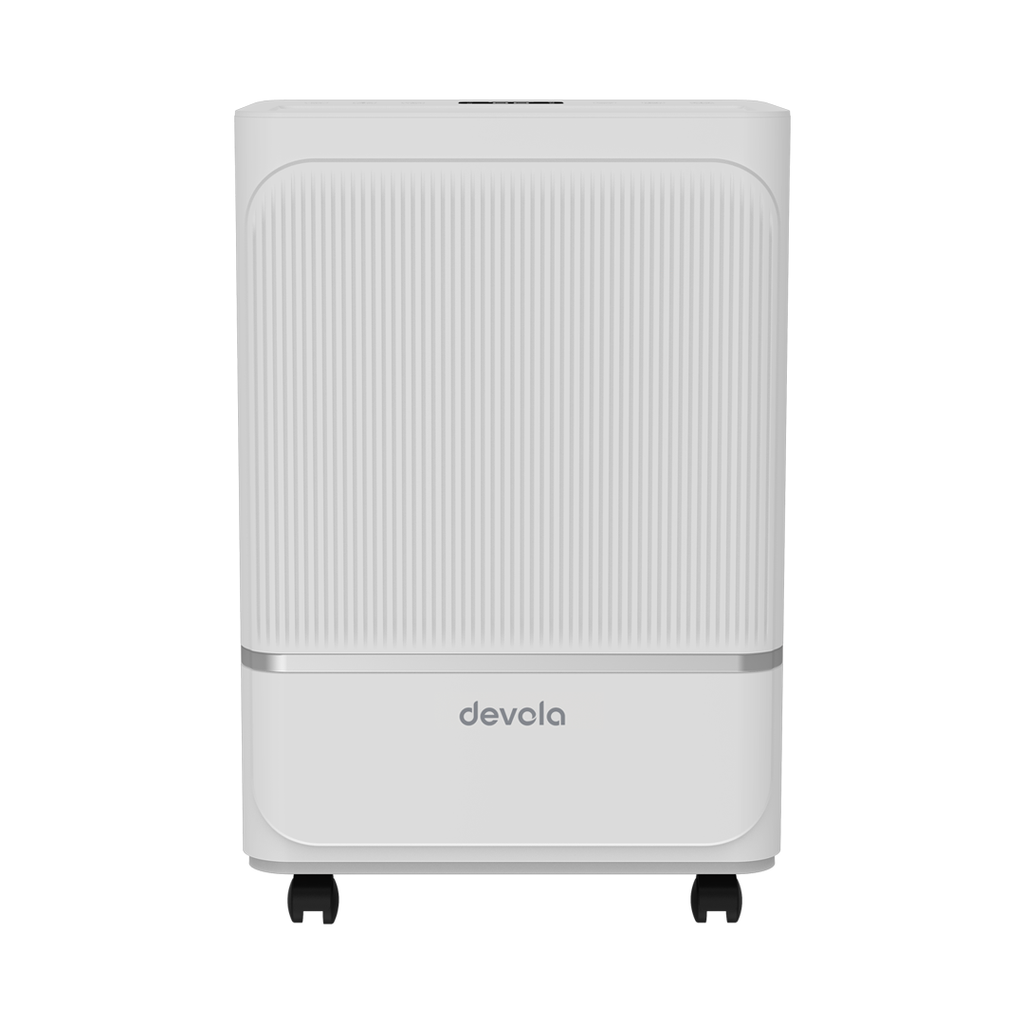 Devola 8L Compact Compressor Dehumidifier with Dust Proof Filter, White - DV8L