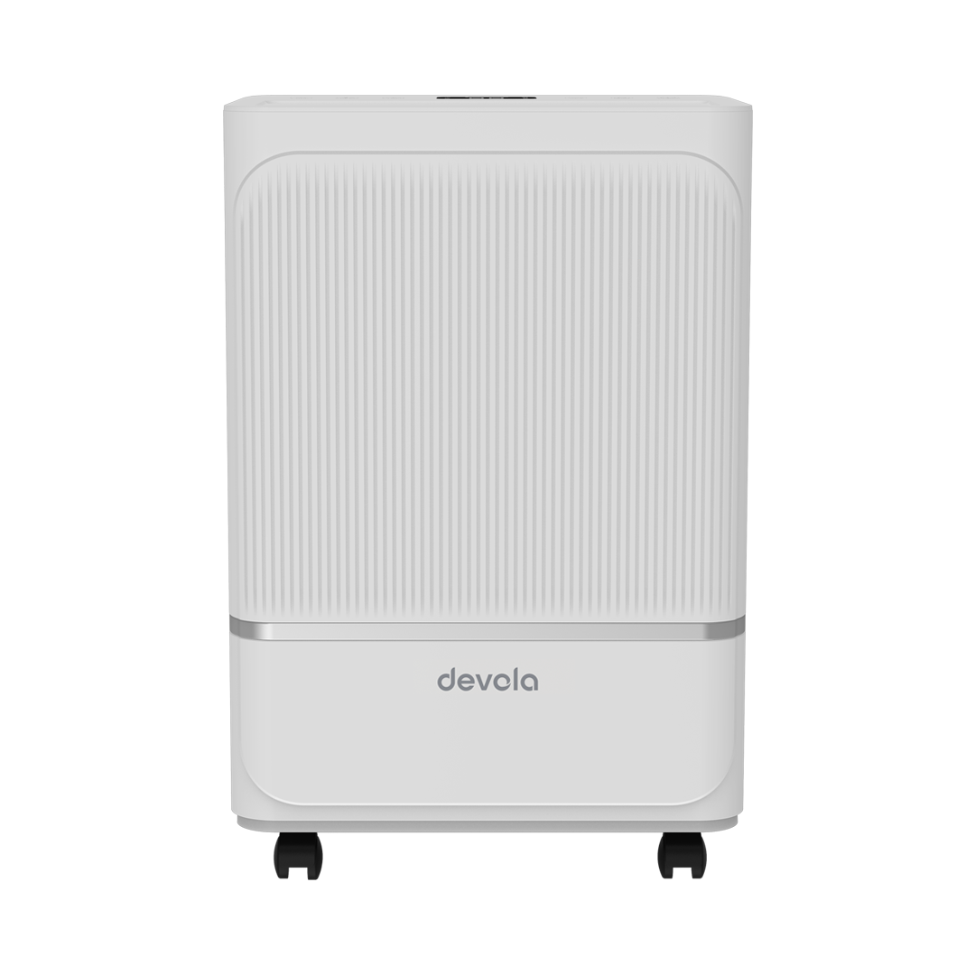 Devola 8L Compact Compressor Dehumidifier with Dust Proof Filter, White - DV8L