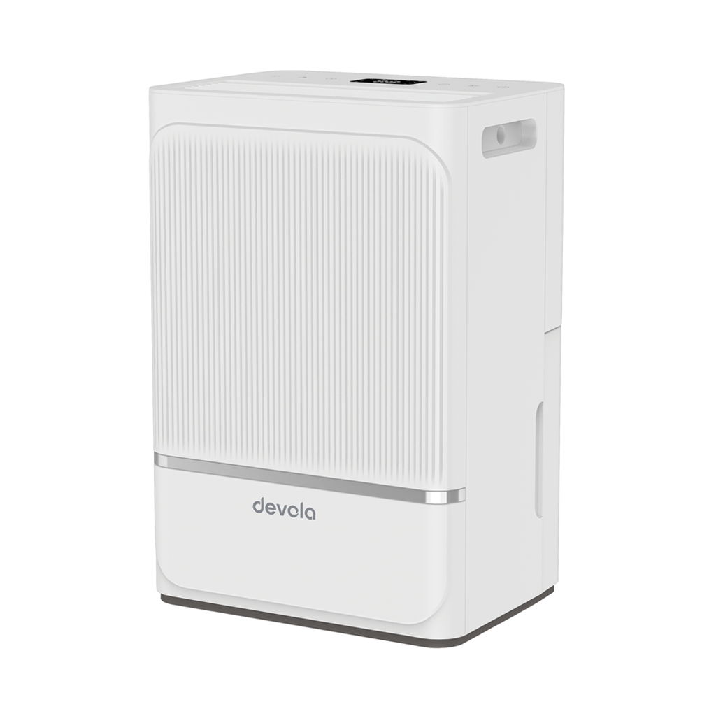 Devola 8L Compact Compressor Dehumidifier with Dust Proof Filter, White - DV8L