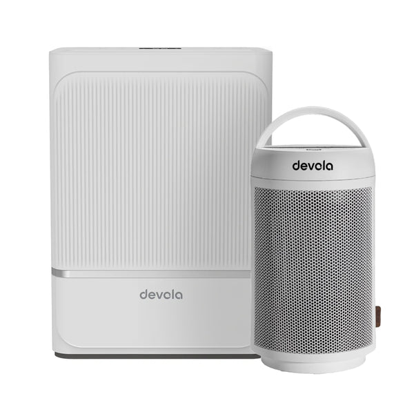 Devola 8L Dehumidifier & Fan Heater Bundle
