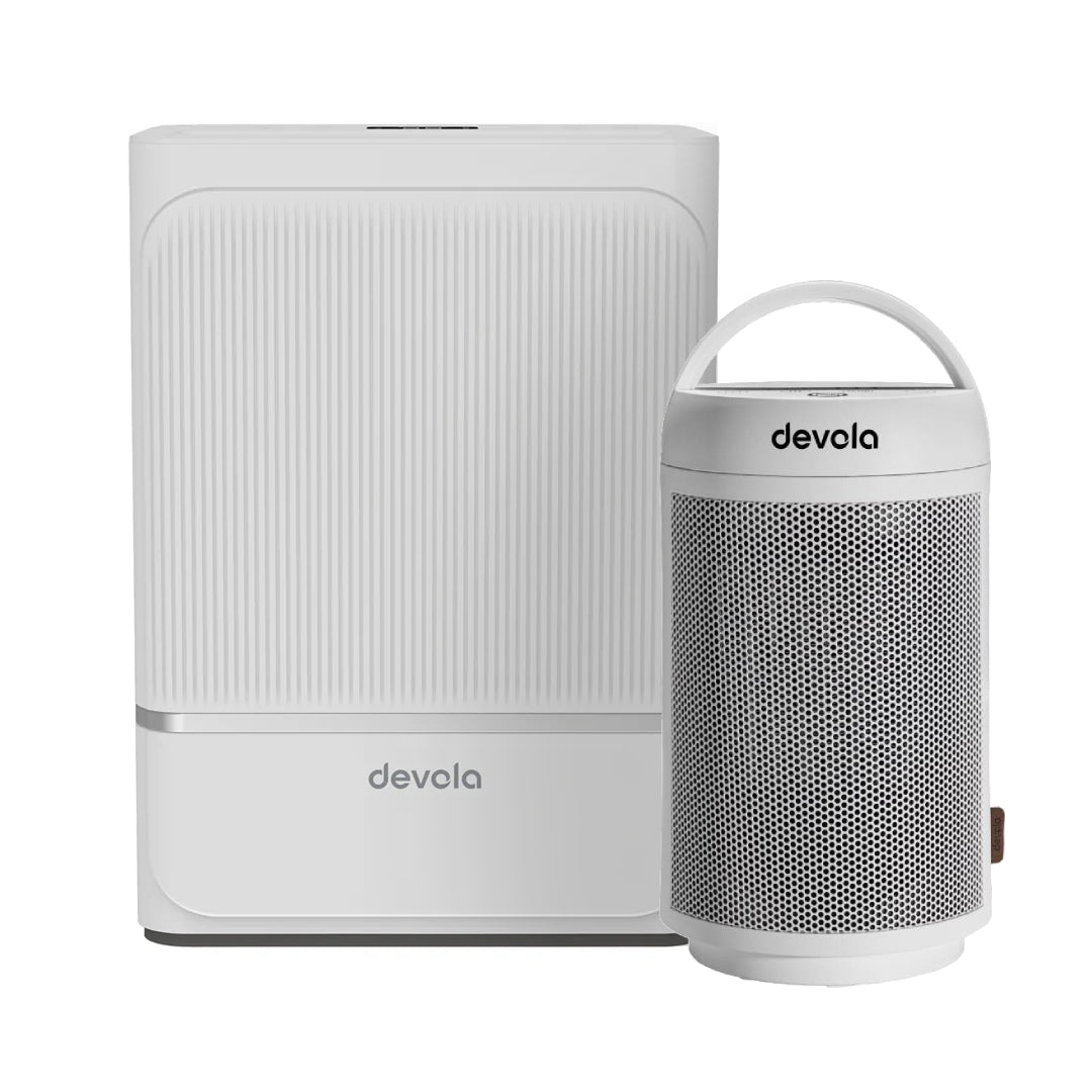 Devola 8L Dehumidifier & Fan Heater Bundle