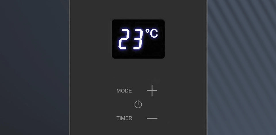 DVCH2WH convector heater control panel
