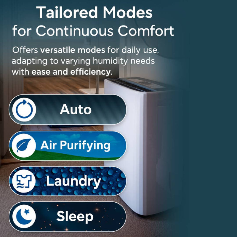 Devola 12L Platinum Compressor Dehumidifier with Hepa Filter, White - DVH12L, Image 8 of 13