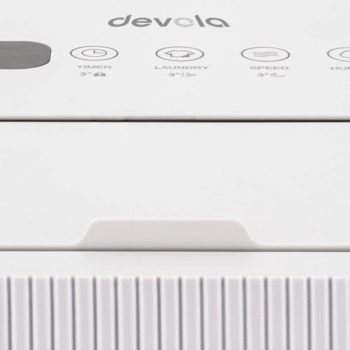 DVH12LCF dehumidifier control panel top