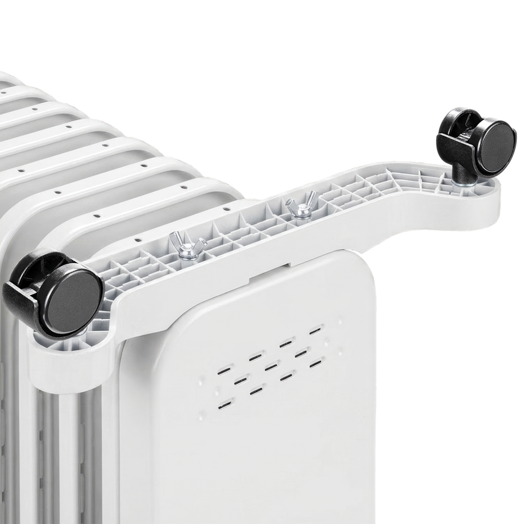 Devola 2500W Oil Filled Radiator 11 Fin, White - DVOFR2500W