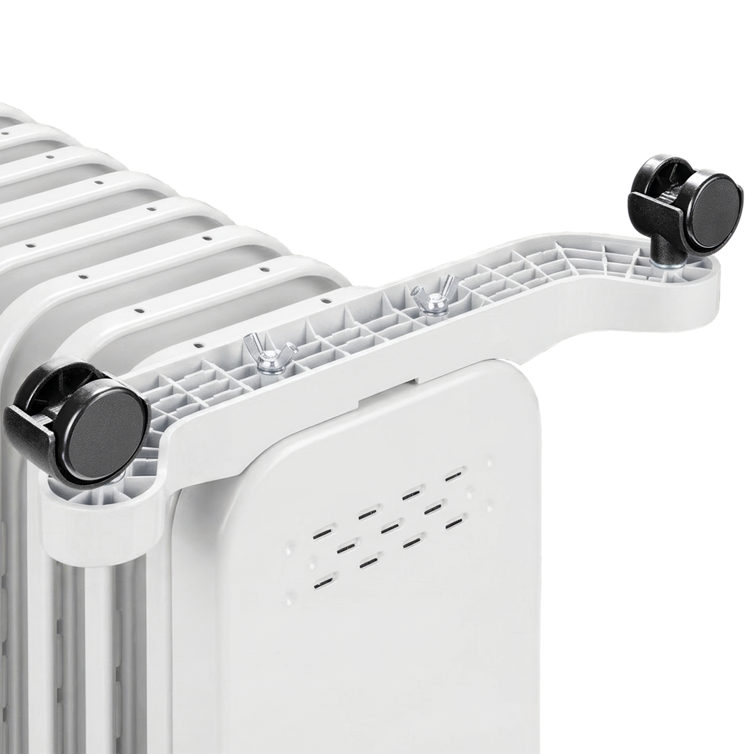 Devola 2500W Oil Filled Radiator 11 Fin, White - DVOFR2500W