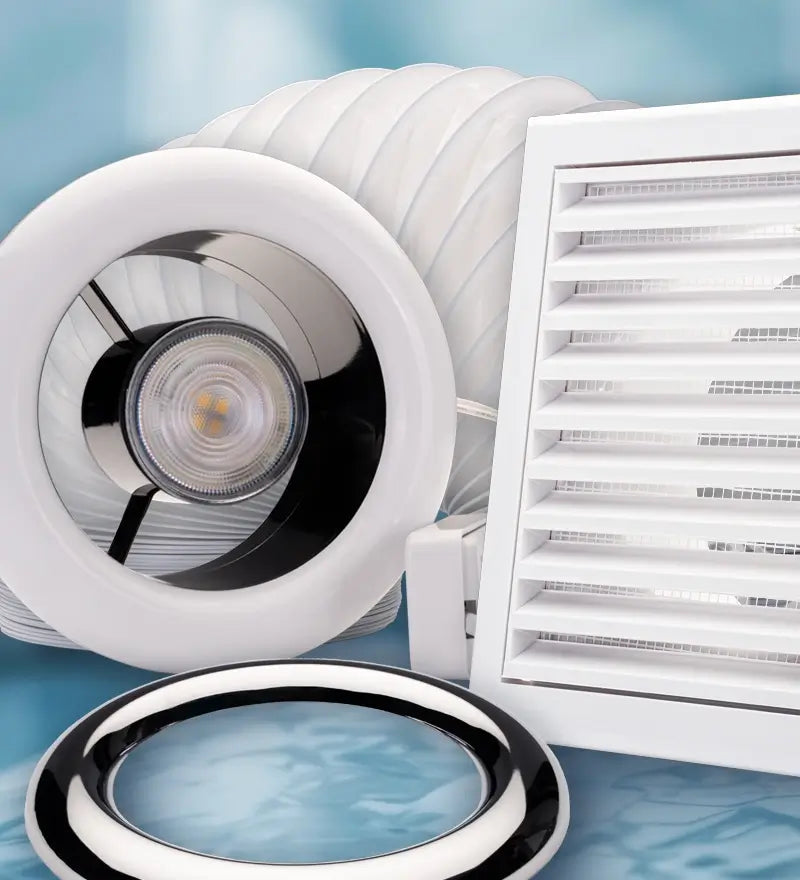 DVSK100TLED bathroom showerfan kit