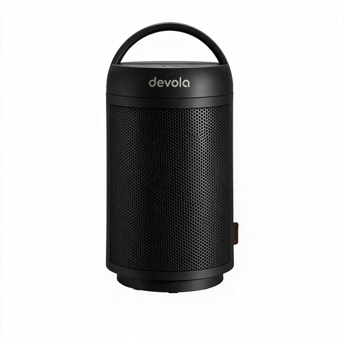 Devola 1500W Portable Ceramic Fan Heater, Black  - DVSFH15BB