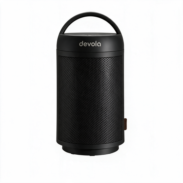 Devola 1500W Portable Ceramic Fan Heater, Black  - DVSFH15BB