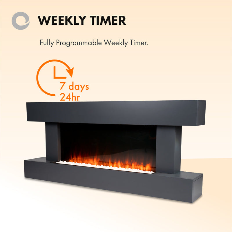 Devola Dorking 2kW Electric Fireplace Suite – DVWF202GW, Image 9 of 10