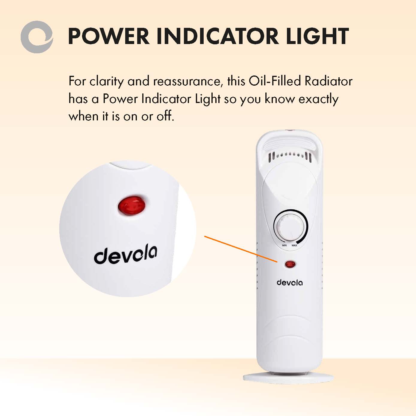Devola 1000W Mini Oil Filled Radiator (11 Fin) White - DVMOR11F10W – Devola .co.uk