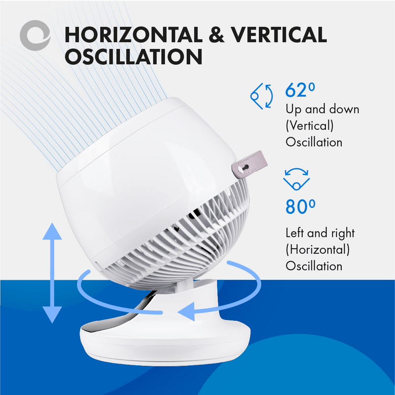 Devola Ultra Quiet 28W 12 Speed 9-inch DC Desk Fan - White - DV9DCDF, Image 5 of 9
