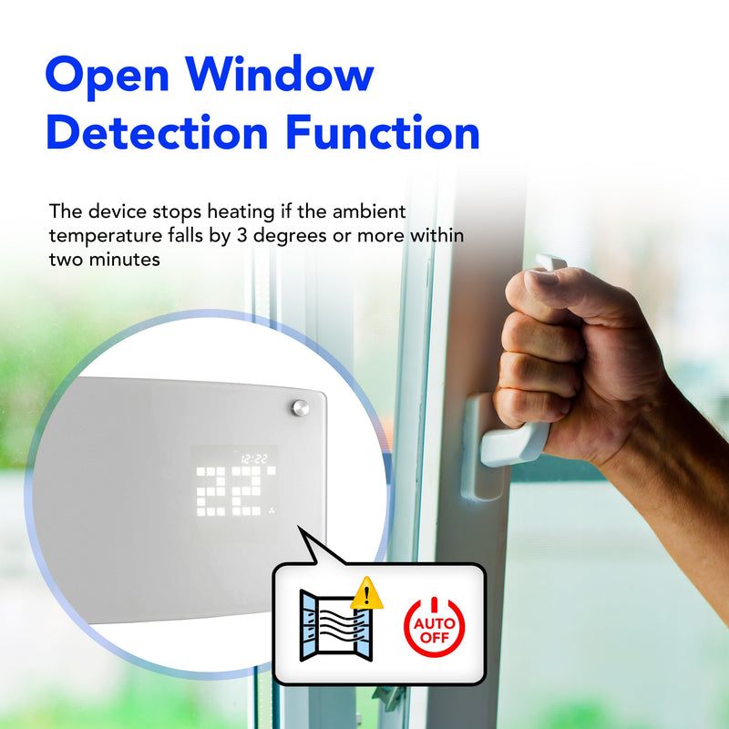 Devola 2kW Glass Air Curtain - White - EU - DVSH20WHE, Image 3 of 7