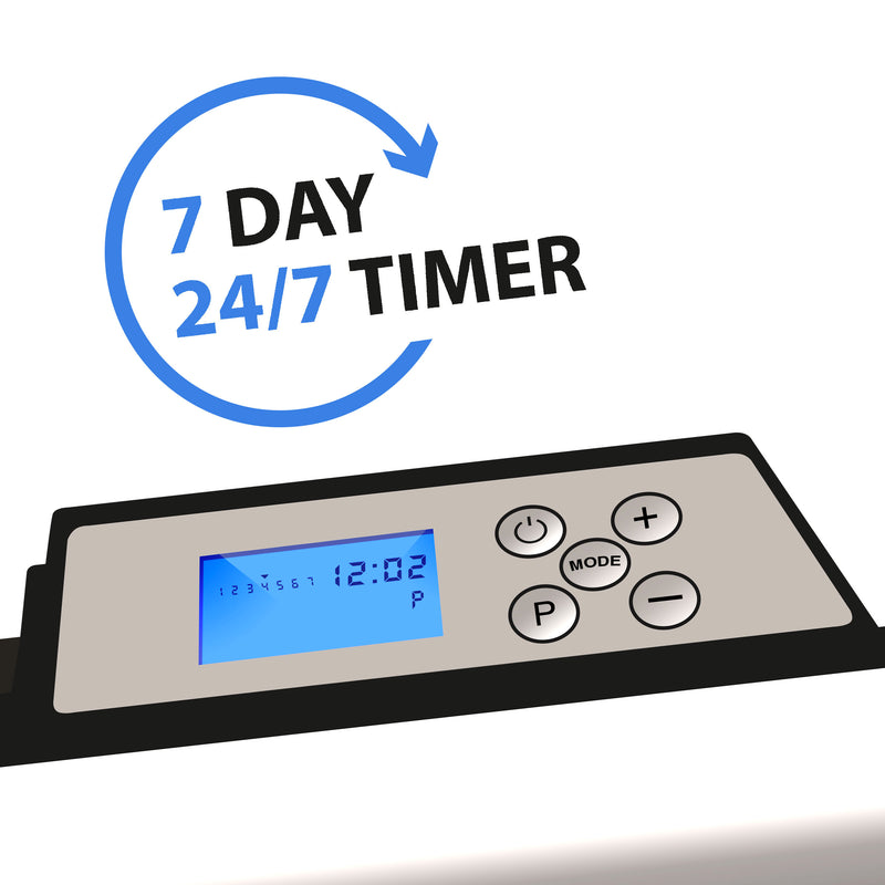 Devola Classic 1kW Panel Heater With 24hr Timer - DVC1000W, Image 4 of 5