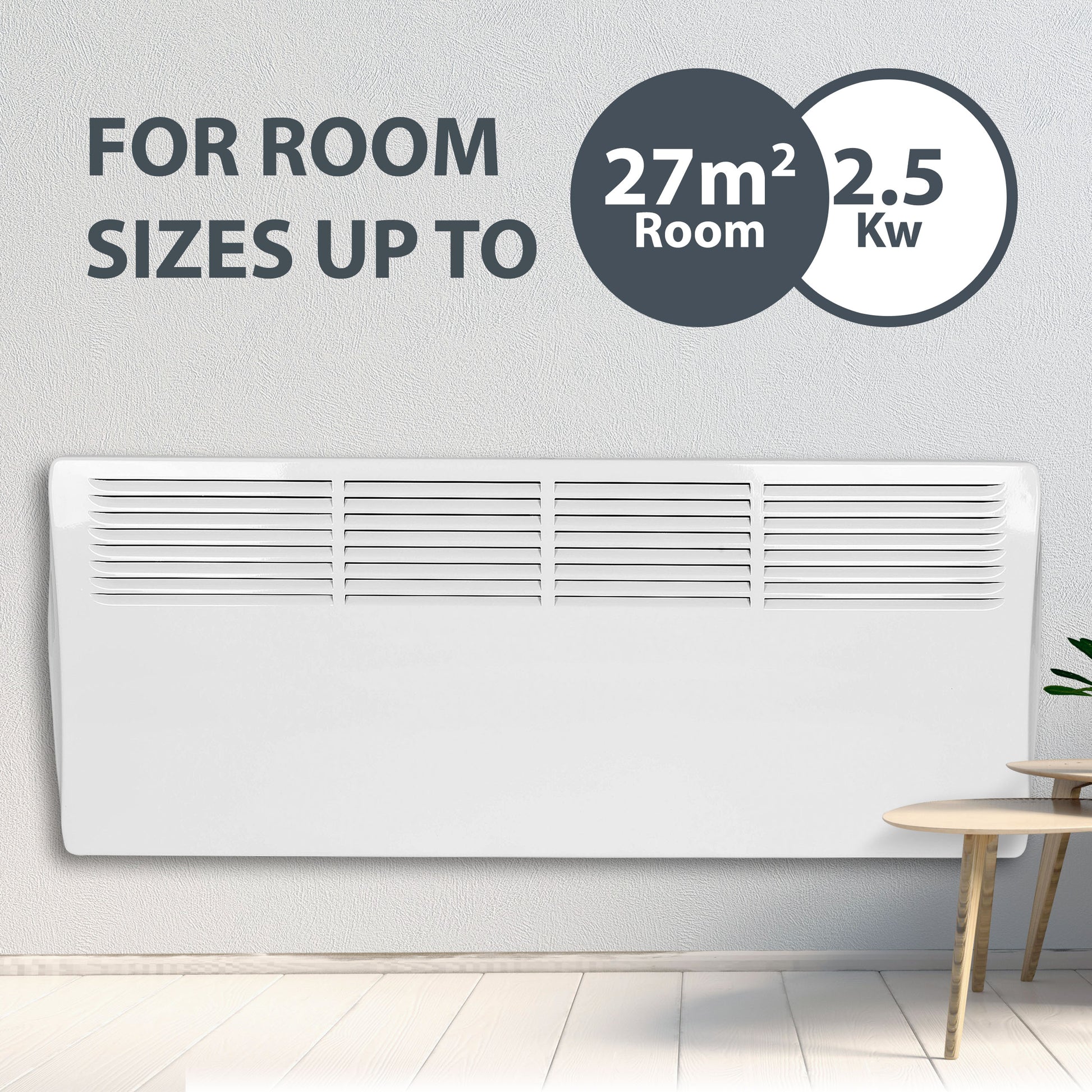 Devola Classic 2.5kw Panel Heater With 24hour Timer - DVC2500W