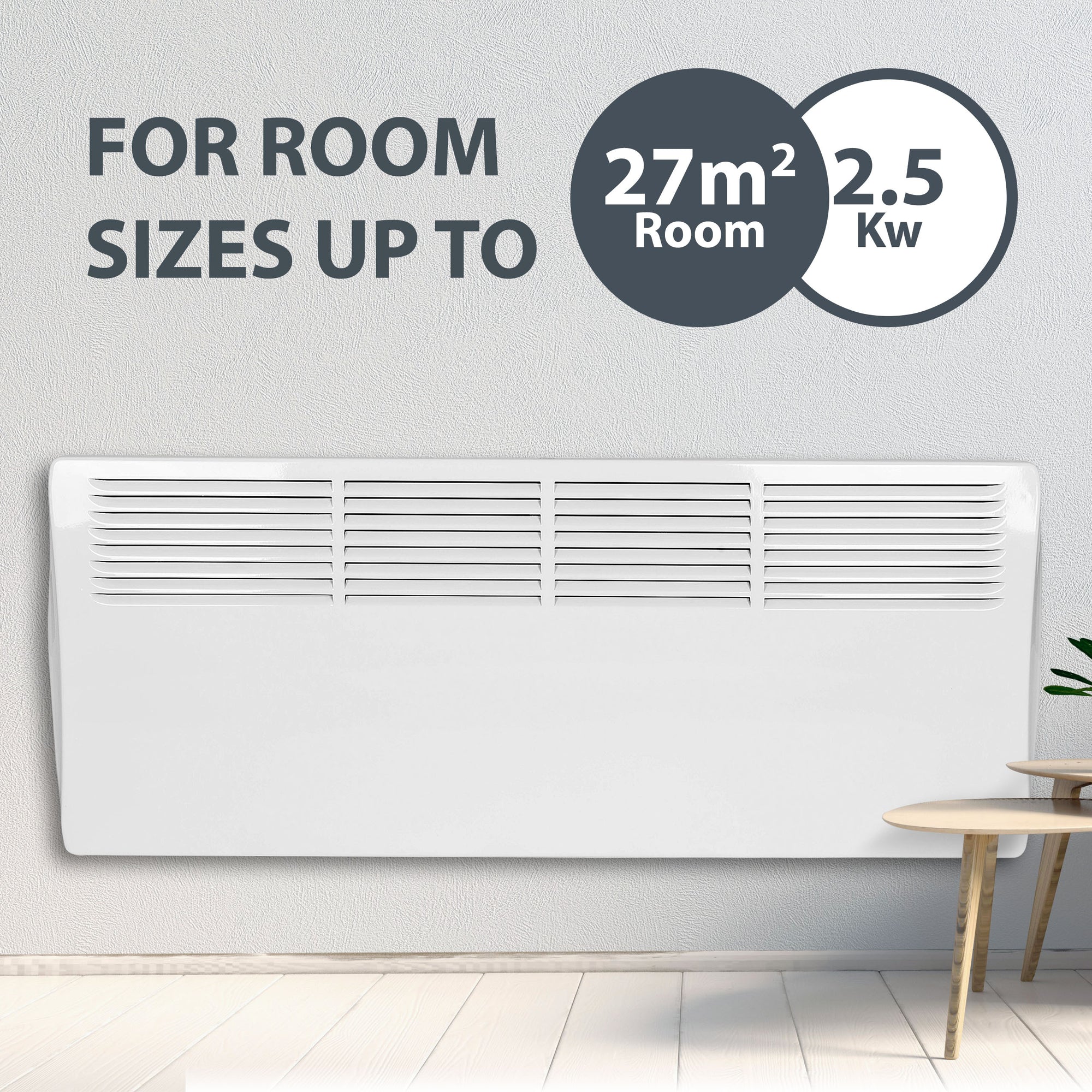 Devola Classic 2.5kw Panel Heater With 24hr Timer - DVC2500W – Devola.co.uk