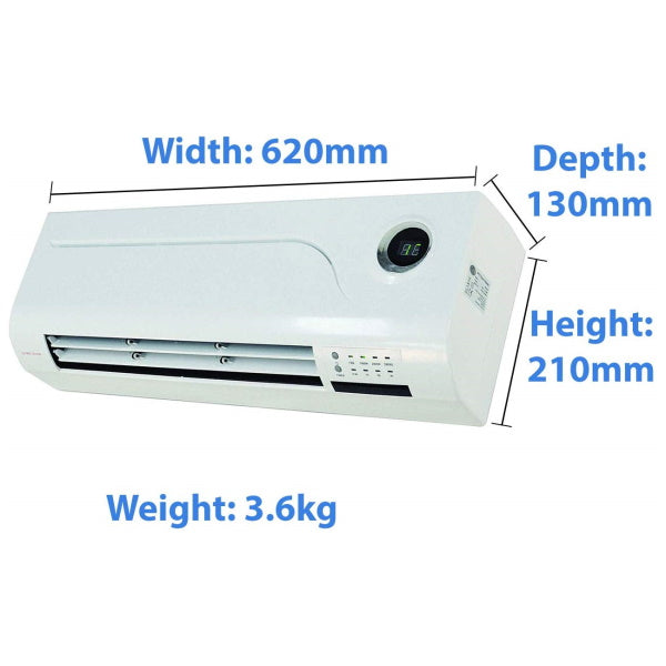 Devola 2KW Electric Over Door Heater Air Curtain - DVEH1464