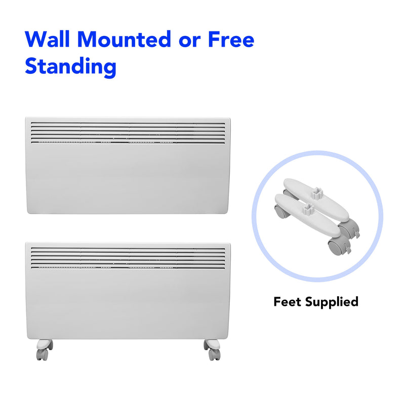 Devola-M 2000W Panel Heater with 7 Day Timer IP24 - White with Tuya WIFI - DVM20WF, Image 4 of 8