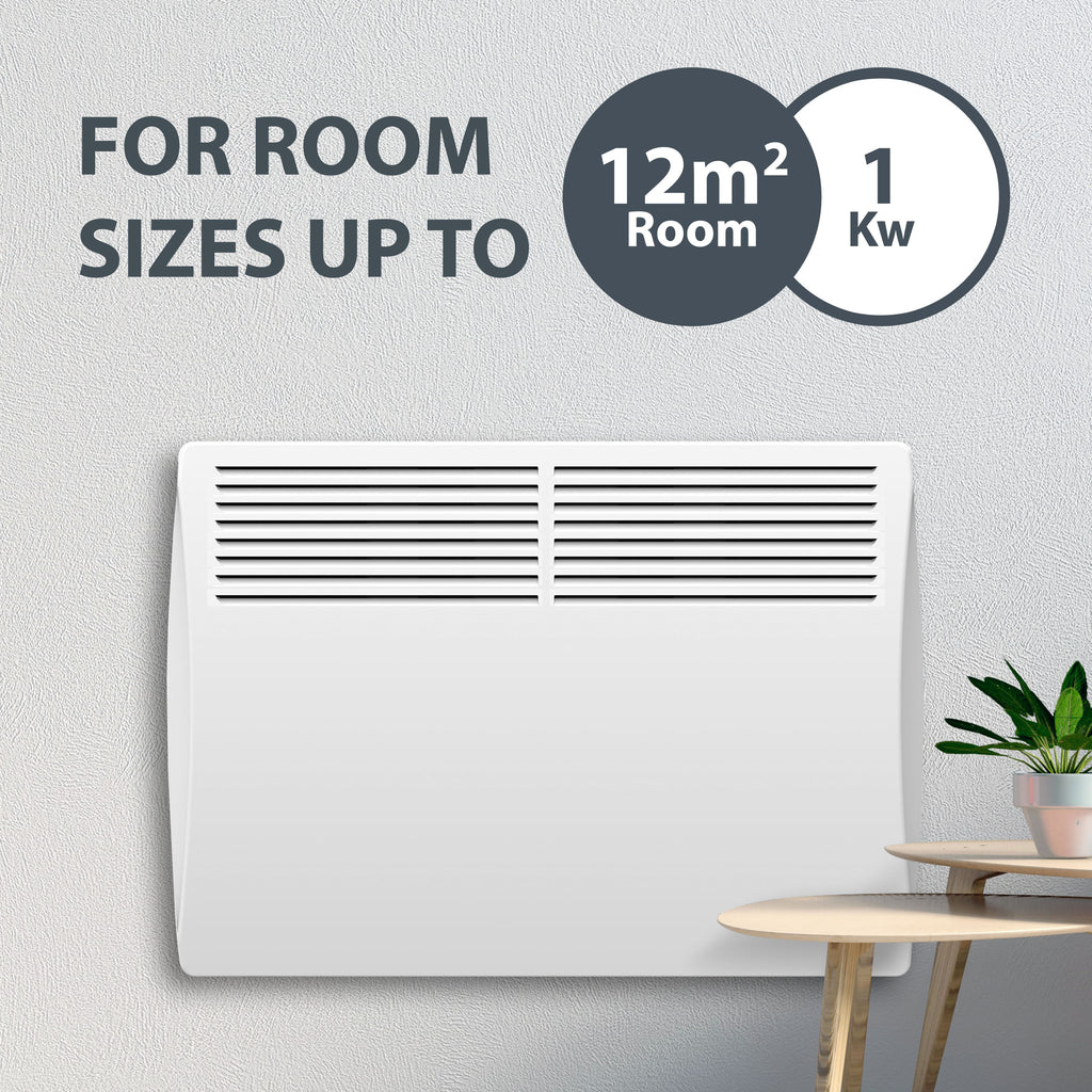 Devola Classic 1kW Panel Heater With 24hr Timer - DVC1000W